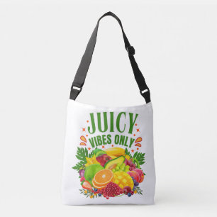 Bolso Cruzado Sólo Vibraciones Jugosas: Frutas Frescas y Vida Sa