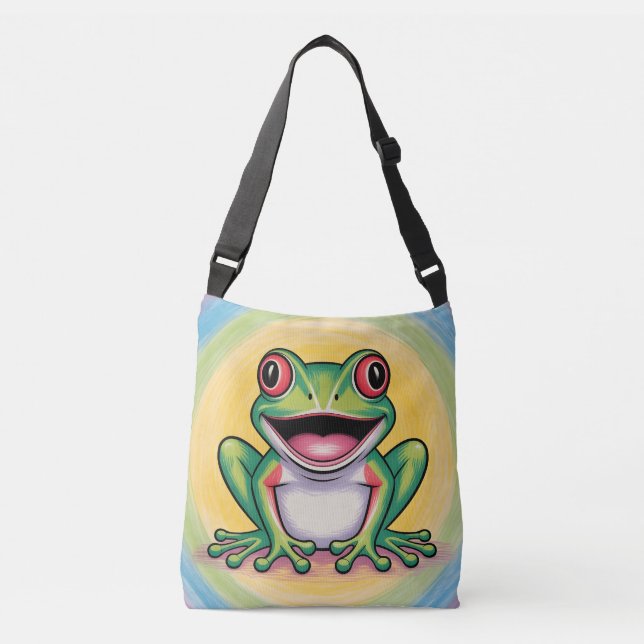 Bolso Cruzado Sonrisa suave de rana (Anverso)
