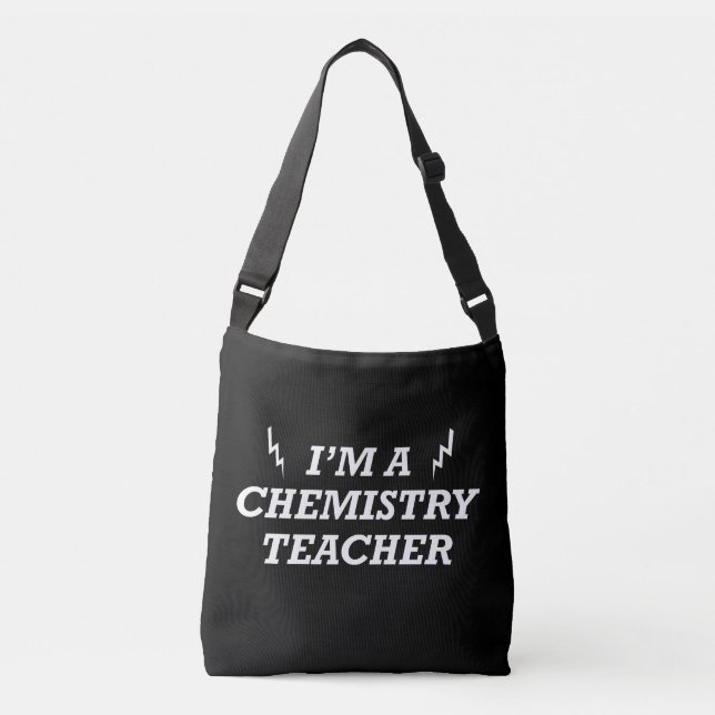 Bolso Cruzado Soy profesor de química (Anverso)