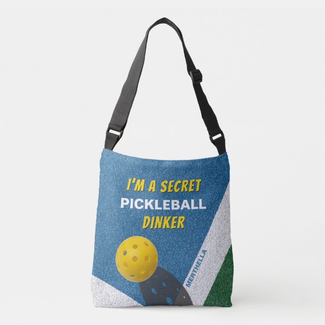 Bolso Cruzado Soy una cita divertida de PICKLEBALL SECRETO (Anverso)