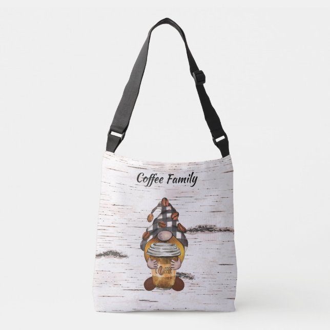 Bolso Cruzado Sr. Coffee Gnome (Anverso)
