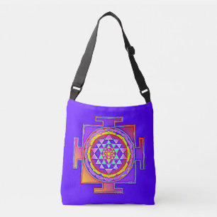 Bolso Cruzado Sri Yantra - Diseño de símbolo del hinduismo 1