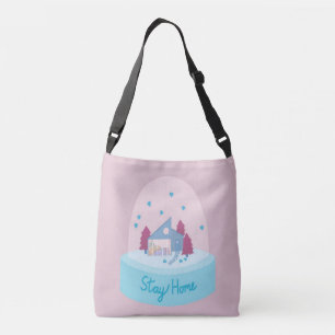 Bolso Cruzado Stay Home Snow Globe Hearts