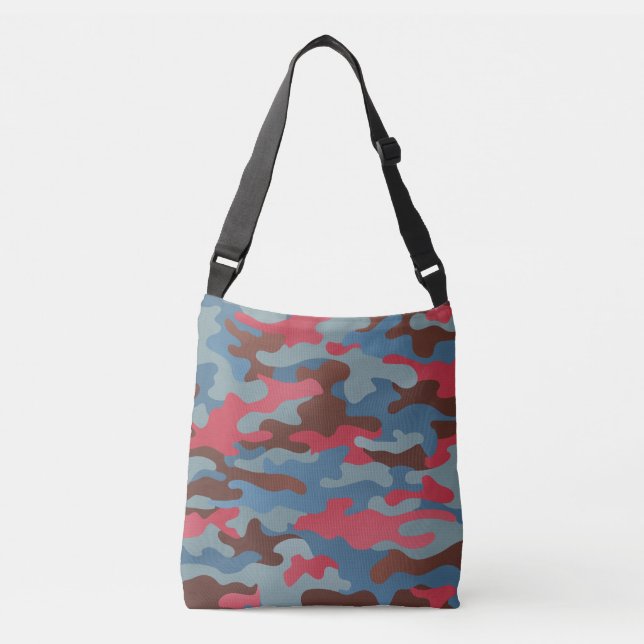 Bolso Cruzado Storm Urban Camo Cyan Magenta Brown (Anverso)