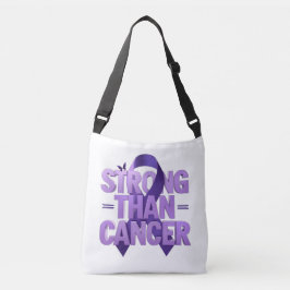 Bolso Cruzado Stronger Than Cancer Tote Bag | Cancer Awareness P