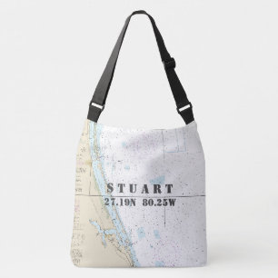 Bolso Cruzado Stuart Florida Latitude Longitud Tema Náutico