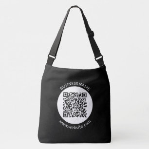 Bolso Cruzado Su código QR cargado   Texto editable y colores