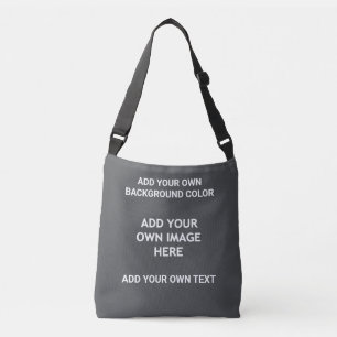 Bolso Cruzado Su color de fondo, su imagen, su propio texto c