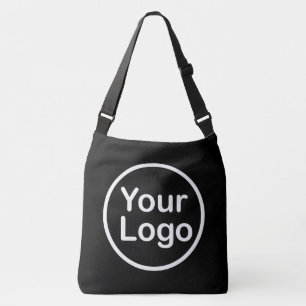 Bolso Cruzado Su logotipo aquí Negra