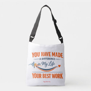 Bolso Cruzado Su risa es su mejor trabajo Día del Padre Typo