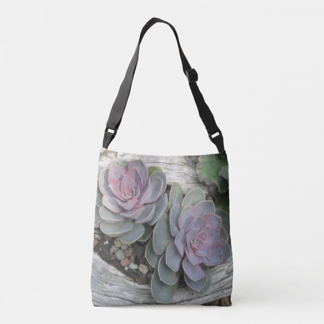 Bolso Cruzado Succulent de Echeveria (Reverso)