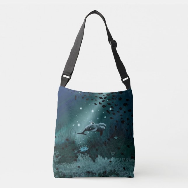 Bolso Cruzado Sueño del delfín (Anverso)