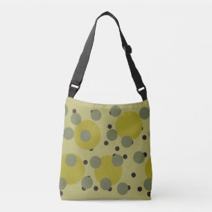 Bolso Cruzado Sueño Retro de Aguacate Años 70 Círculos Atómicos