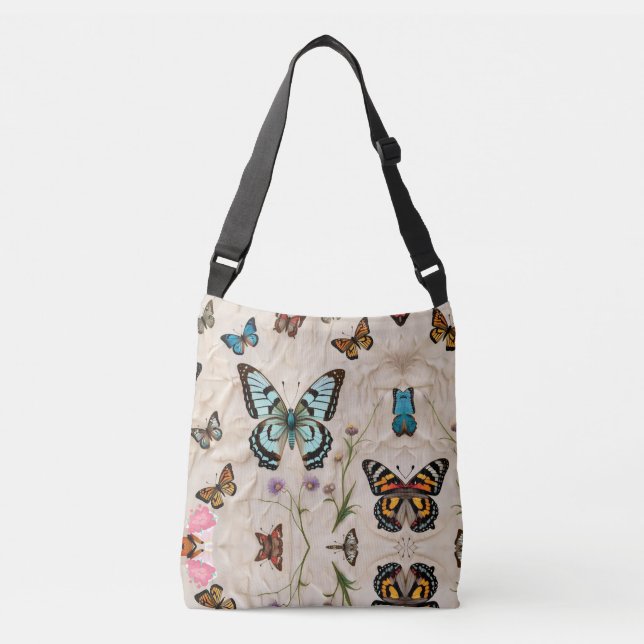 Bolso Cruzado "Sueños de mariposa" (Anverso)