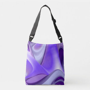 Bolso Cruzado Sueños del arcoiris de flores moradas
