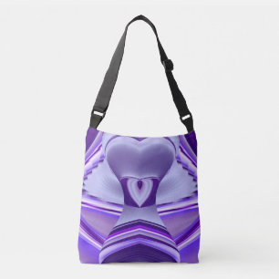 Bolso Cruzado Sueños del arcoiris de flores moradas