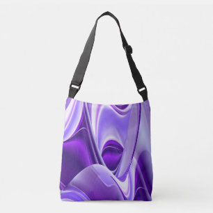 Bolso Cruzado Sueños del arcoiris de flores moradas