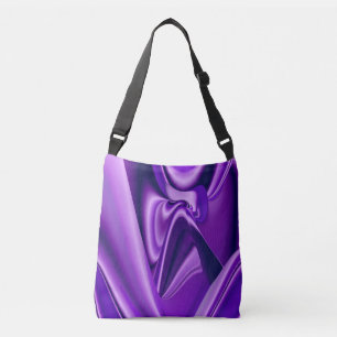 Bolso Cruzado Sueños del arcoiris de flores moradas