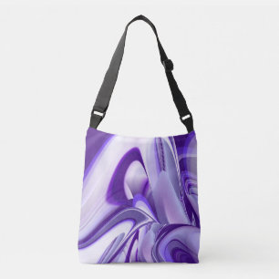 Bolso Cruzado Sueños del arcoiris de flores moradas