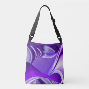Bolso Cruzado Sueños del arcoiris de flores moradas