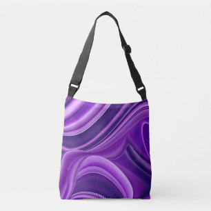 Bolso Cruzado Sueños del arcoiris de flores moradas
