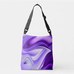 Bolso Cruzado Sueños del arcoiris de flores moradas