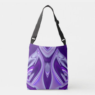Bolso Cruzado Sueños del arcoiris de flores moradas