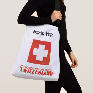 Bolso Cruzado Suiza y bandera suiza personalizados