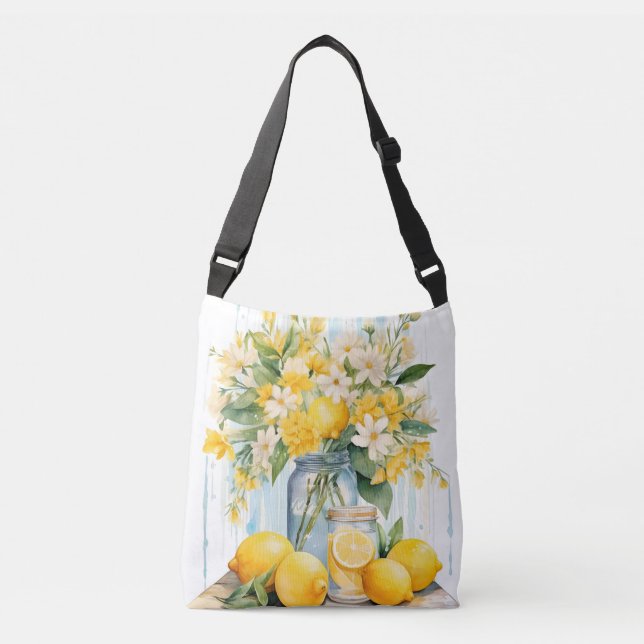 Bolso Cruzado Summer Lemon Blossom Jar (Anverso)