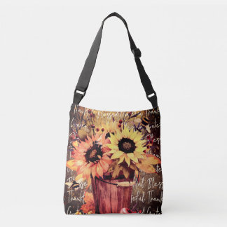 Bolso Cruzado Sunflower Blessings Gratitude Acción de Gracias