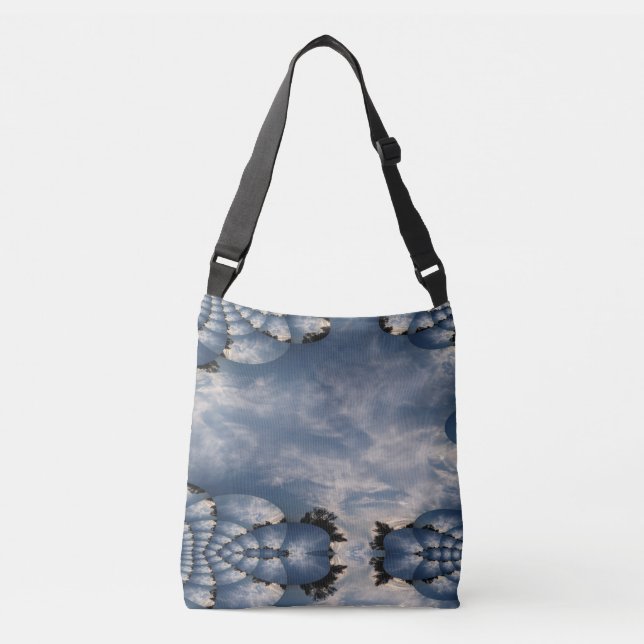 Bolso Cruzado Sunset Skies Fractal (Anverso)