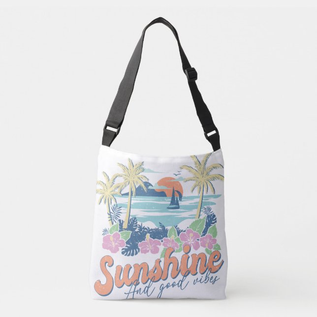 Bolso Cruzado Sunshine and Good Vibes (Anverso)