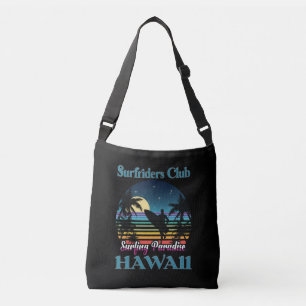 Bolso Cruzado Surf riders Club, Surfing Paradise, Hawaii