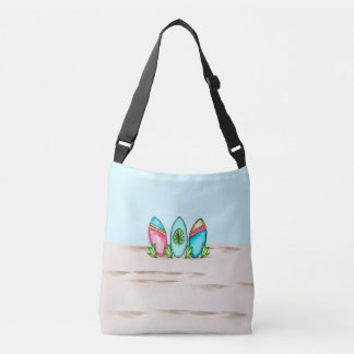 Bolso Cruzado Surfboard retro, rosa,