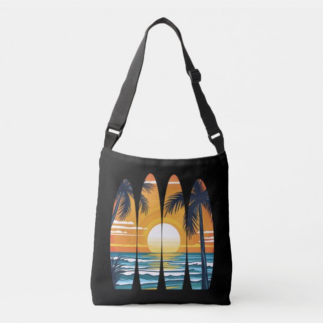 Bolso Cruzado Surfboards Sunset (Anverso)
