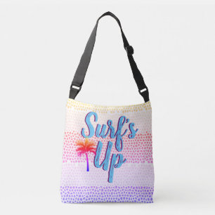 Bolso Cruzado Surf's Up Summer Sunset Palm Tree