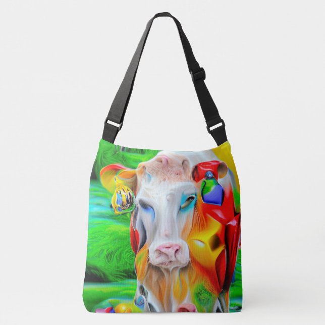Bolso Cruzado Surreal Farm Art (Anverso)