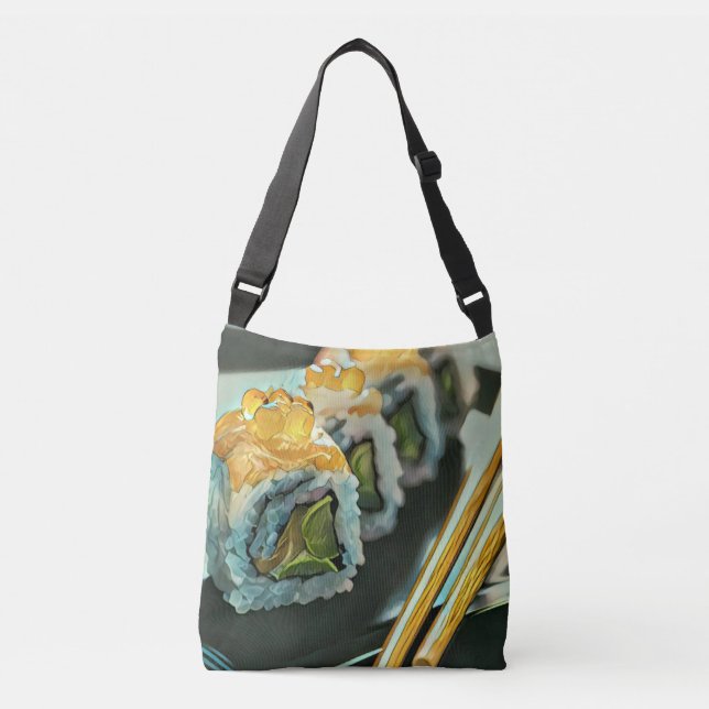 Bolso Cruzado Sushi japonés (Anverso)
