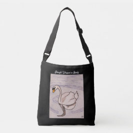 Bolso Cruzado Swan - Fuerza envuelta en negro de belleza
