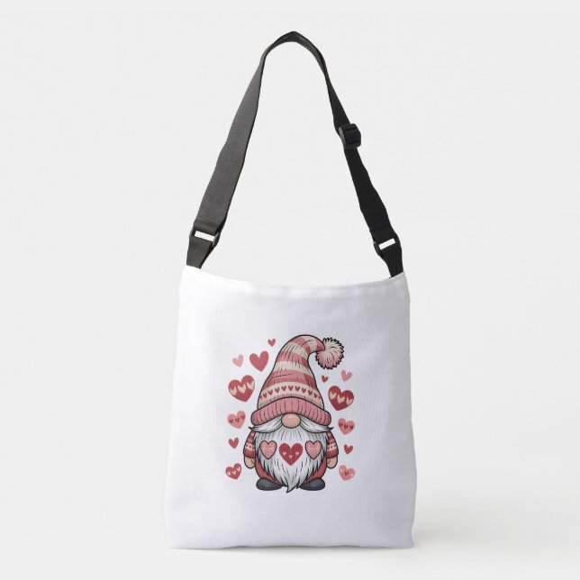 Bolso Cruzado Sweet Gnome Holding Heart (Anverso)