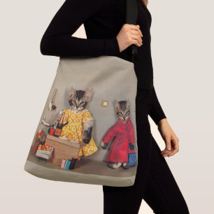 Bolso Cruzado tabby kitten y cashier tabby kitten
