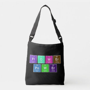 Bolso Cruzado Tabla química periódica de elementos: FlOWEr PoWEr