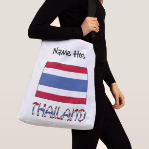 Bolso Cruzado Tailandia y bandera tailandesa personalizadas 