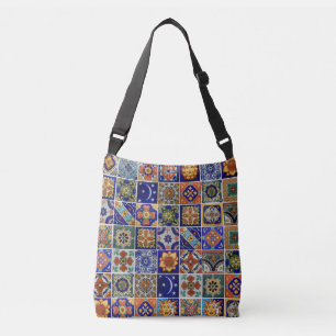 Bolso Cruzado Talavera Tile Estilo Sudoeste Ajustable
