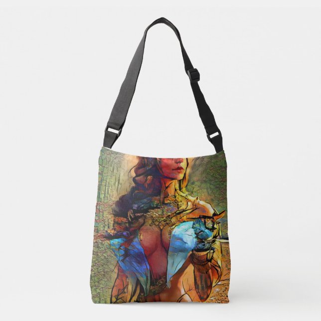 Bolso Cruzado Tan azul sin ti - (Anverso)