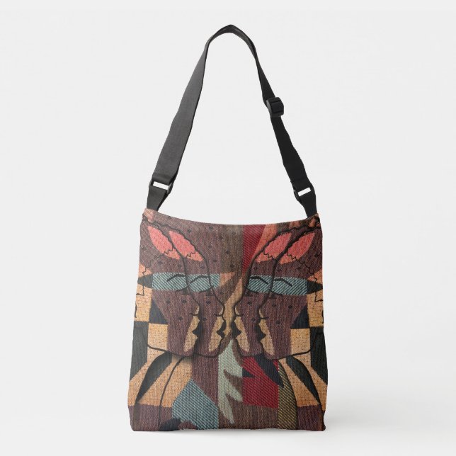 Bolso Cruzado Tapiz africano (Anverso)