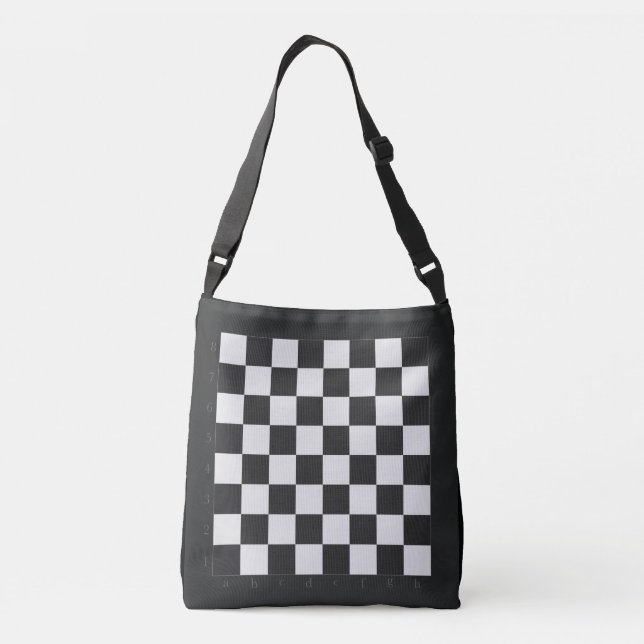 Bolso Cruzado Tarjeta de ajedrez (Reverso)