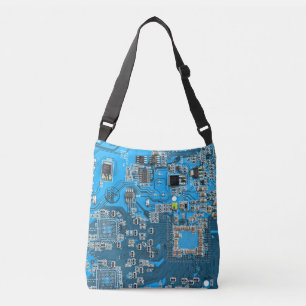 Bolso Cruzado Tarjeta de circuito azul PCB del conjunto del circ