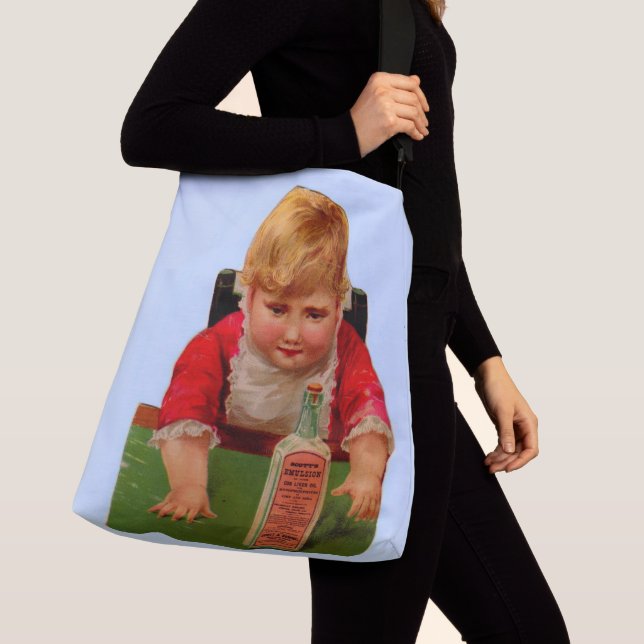 Bolso Cruzado Tarjeta de comercio victoriana: Aceite de Castor d (Detalle)