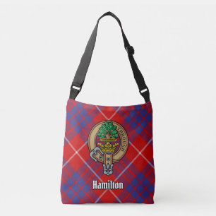 Bolso Cruzado Tartan rojo del clan Hamilton